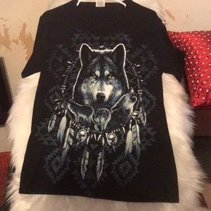 Short sleeve wolf t-shirt